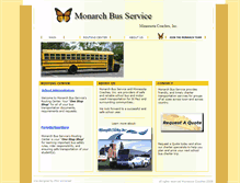 Tablet Screenshot of monarchbusservice.com